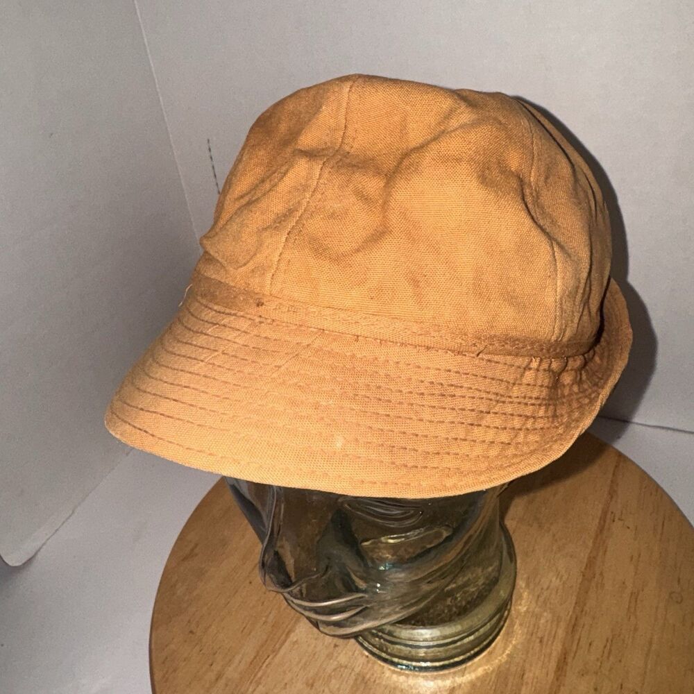 Vintage Jones Water Repellent Duckbill Bucket Hat Tan 6 3/4 USA Made